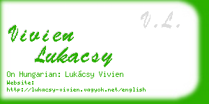vivien lukacsy business card